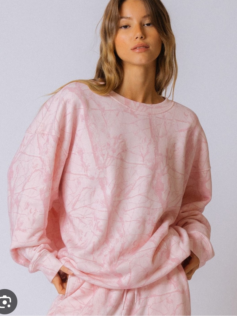 Dairy Boy Bubblegum Pink Camo Crewneck Small